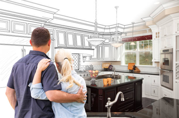 Professional Cabinet Installation technician working in Folsom, PA